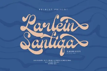 Parlein Santiqa font