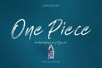 One Piece Brush font