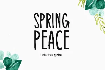 Spring Peace font