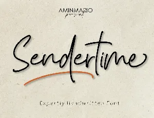 Sendertime font