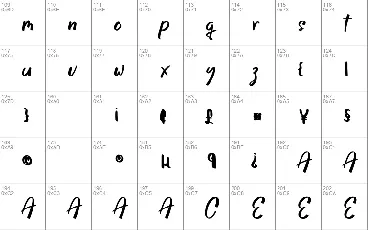 Jittering font