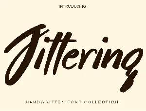 Jittering font