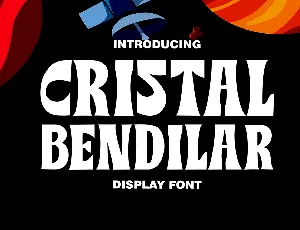 Cristal Bendilar font