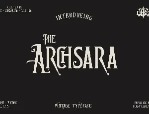 Archsara font