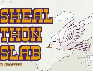 Sheal Thon Slab font