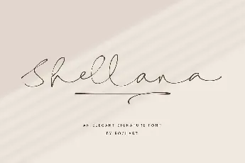 Shellana font