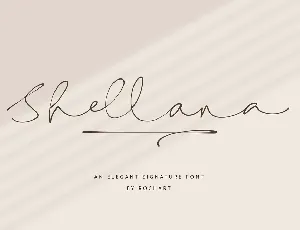 Shellana font