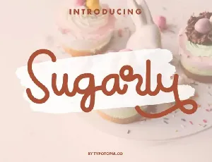 Sugarly Fancy Script font