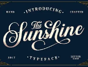 Sunshine Script font