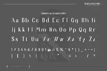 Kenastial font