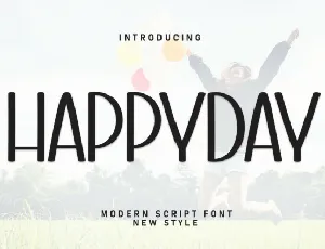 Happyday Display font