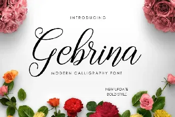 Gebrina Calligraphy font