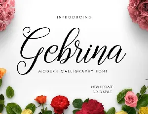 Gebrina Calligraphy font