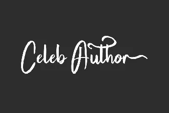 Celeb Author Demo font