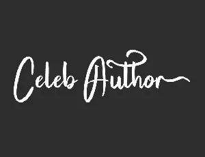 Celeb Author Demo font