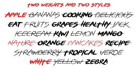 BRUSHSTRIKE font