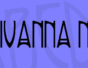 Rivanna NF font