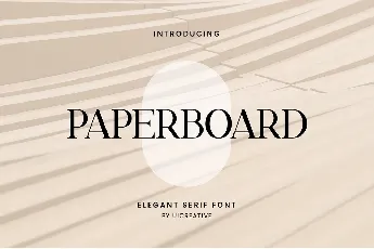 Paperboard font