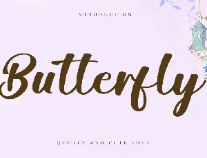 Butterfly Typeface font