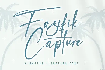 Fasifik Capture font