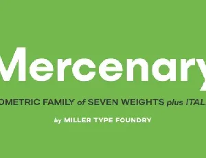 Mercenary Family font