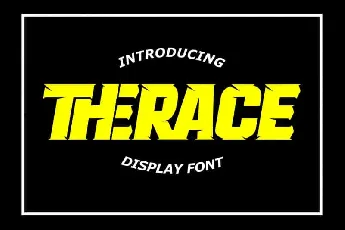 Therace Display font