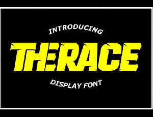 Therace Display font