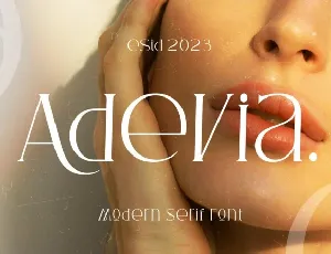 Adevia font