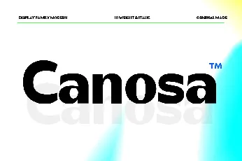 Canosa font