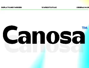 Canosa font