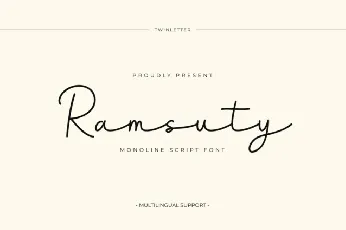 Ramsuty font