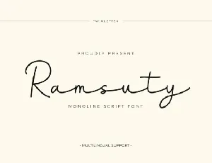 Ramsuty font