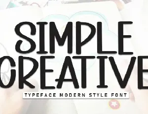 Simple Creative Display font