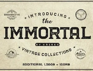 The Immortal Vintage font