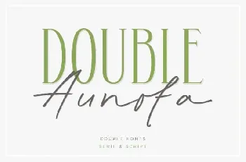 Aunofa Serif Free font