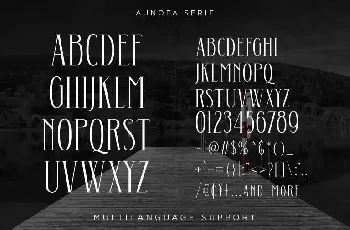 Aunofa Serif Free font