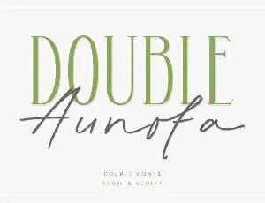 Aunofa Serif Free font