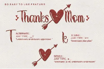 Thanks Mom - Personal use font