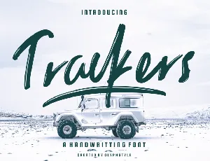 Trackers demo font