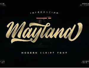 Mayland font