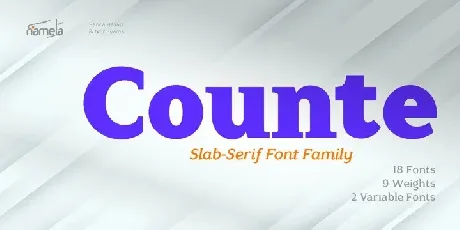 Counte font