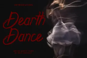 Dearth Dance Brush font