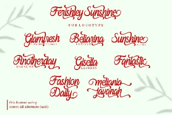 Ferishley Sunshine Script font