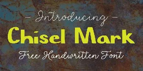 Chisel Mark font