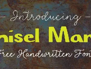 Chisel Mark font