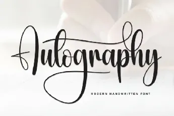 Autography Calligraphy font