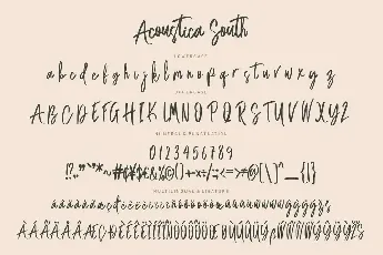 Acoustica South font