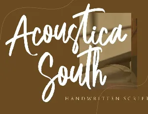 Acoustica South font