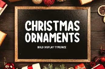 Christmas Ornaments font