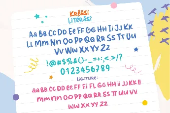 Kreasi Literasi Demo font